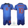 Maglia ufficiale Paesi Bassi Memphis Depay 10 Trasferta Mondiali 2022 per Bambino